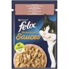 Felix, 85 г, Корм для котів, Лосось в соусі зі смаком креветок , вологий, Фелікс