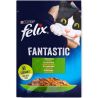 Felix, 85 г, Корм для котів, Шматочки кролика в желе, вологий, Фелікс