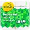 Ecolo, 4 рул., Туалетний папір Еколо, 2-х шаровий