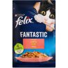 Felix, 85 г, Корм для котів, Шматочки лосося в желе, вологий, Фелікс