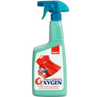 Sano Oxygen, 750 мл, Засіб для виведення плям з активним киснем, Сано