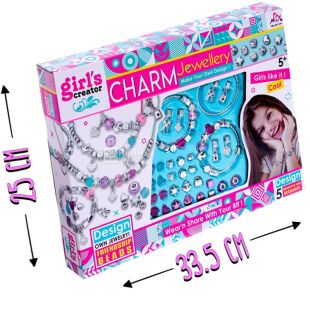 Girl's Creator, Набір дитячий для створення шарм-браслетів та підвісок Гьорлс Креатор, для дітей від 5 років