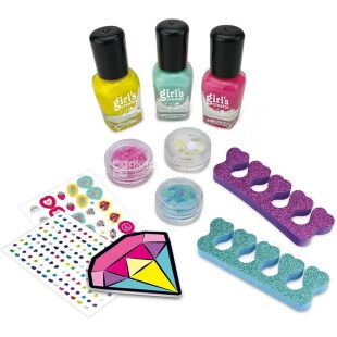 Girl's Creator,  Набір дитячий для манікюру, татуювання, зачісок та створення прикрас Гьорлс Креатор, для дітей від 6 років