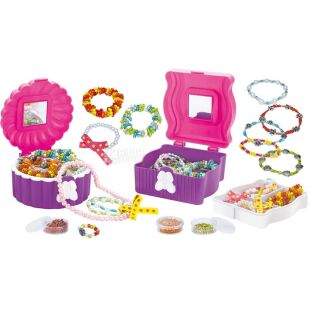 Girl`s Creator, Набор детский для создания украшений с шкатулкой Герлс Креатор, для детей от 3 лет