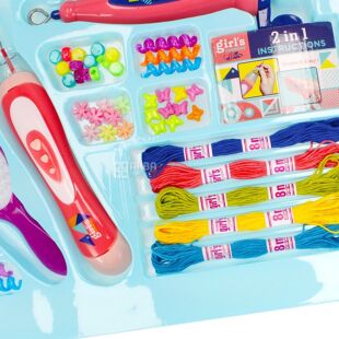 Girl's Creator, Набор детский для украшения причесок и создания браслетов Гьорлс Креатор, для детей от 5 лет