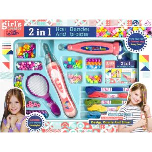 Girl's Creator, Набір дитячий для прикрашання зачісок та створення браслетів Гьорлс Креатор, для дітей від 5 років