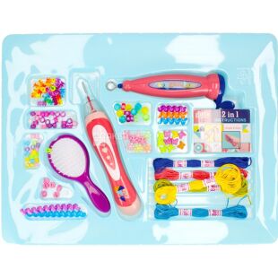 Girl's Creator, Набор детский для украшения причесок и создания браслетов Гьорлс Креатор, для детей от 5 лет