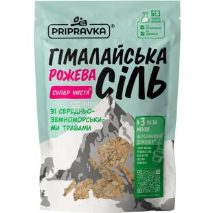 Приправка, Сіль Гімалайська зі середземноморськими травами, 200 г