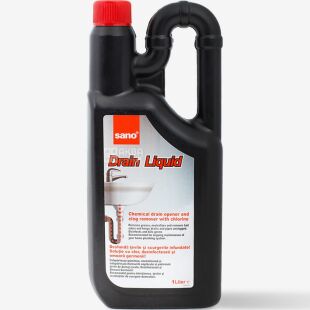 Sano Drain Liquid, 1 л, Засіб для очищення водостоків, Сано