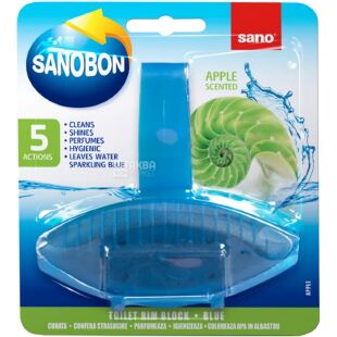 Sano Apple, 55 г, Блок підвісний для унітазу Яблуко, Сано