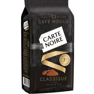 Carte Noire Classique, 250 г, Кофе молотый средней обжарки купаж, Карт Нуар