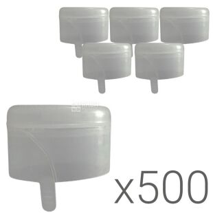 Пробка 1-компонентная для бутылей 18,9л, 500 шт., прозрачная