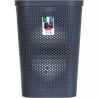 Curver Infinity, 60 л, Кошик для білизни Курвер з кришкою, пластикова, сіра