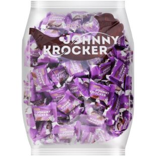 Roshen Johnny Krocker, 1 кг, Конфеты вафельные глазированные с молочным кремом Джонни Крокер, Рошен