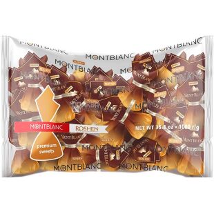 Roshen Mont Blanc, 1 кг, Конфеты с целым лесным орехом Монблан, Рошен