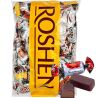Roshen, 1 кг, Цукерки глазуровані з шоколадною глазур'ю Червоний мак, Рошен