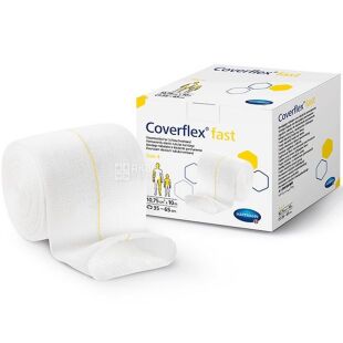 Hartmann Coverflex fast, 1 шт., Бинт постоянно эластичный трубчатый Коверфлекс фаст, размер 4, 10,75 см х 10 м 