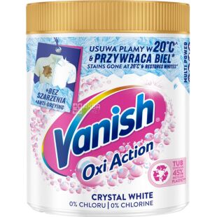 Vanish Oxi Action, 970 г, Засіб для виведення плям і відбілювач для тканин Ваніш