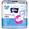 Bella Perfecta Ultra Blue, 10 шт., Прокладки гигиенические с крылышками Белла, 4 капли