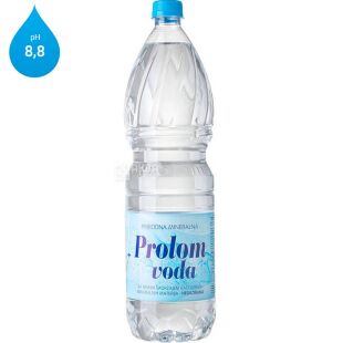 Prolom voda, 1,5 л, Вода минеральнаялечебно- столовая, негазированная, щелочная, ПЭТ