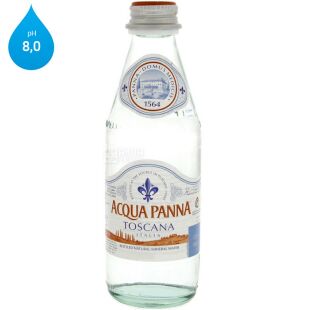 Acqua Panna, 0,25 л, Аква Панна, Вода минеральная негазированная, стекло