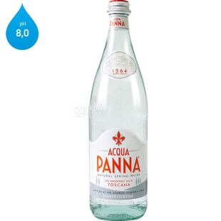 Acqua Panna, 0,75 л, Аква Панна, Вода мінеральна негазована, скло