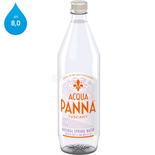 Acqua Panna, 1 л, Вода мінеральна, негазована, ПЕТ
