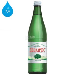 Девайтiс, 0,5 л, Вода мінеральна негазована, скло