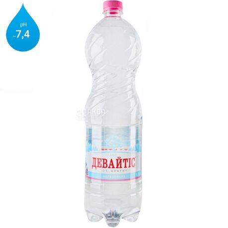 Девайтис, 1,5 л, Вода минеральная негазированная, ПЭТ