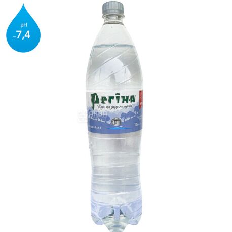 Регина, 1,5 л, Вода негазированная минеральная, ПЭТ
