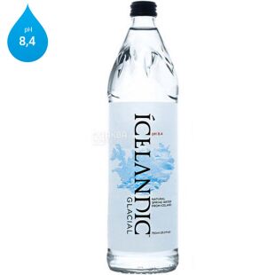 Icelandic Glacial, 0,75 л, Асландік Глесіал, Вода мінеральна негазована, скло