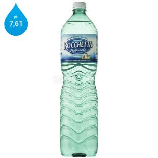 Rocchetta Naturale, 1,5 л, Рочетта Натурале, Вода негазована, ПЕТ