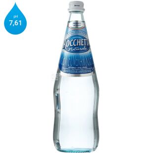 Rocchetta Naturale, 750 мл, Рочетта Натурале, Вода мінеральна природна, негазована, скло