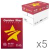 Golden Star Premium, Упаковка 5 шт. х 500 аркушів, Папір офісний А4, білий, клас С, 80г/м2
