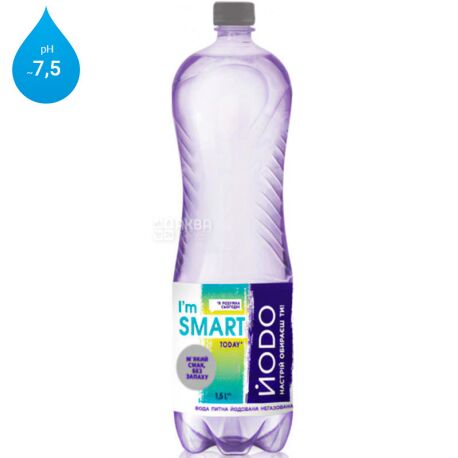 Йодо, 1,5 л, Вода минеральная негазированная, ПЭТ