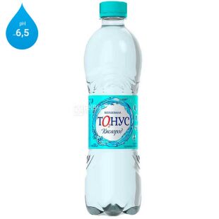 Куяльник Тонус-Кислород, 0,5 л, Вода минеральная негазированная, ПЭТ