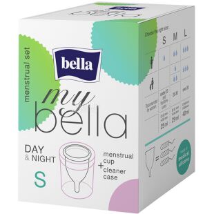 Bella Small, Менструальна чаша з контейнером для зберігання та чищення Белла, розмір S