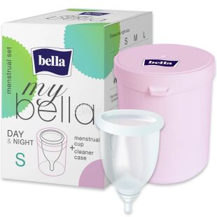 Bella Small, Менструальна чаша з контейнером для зберігання та чищення Белла, розмір S