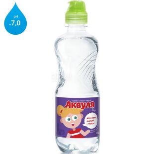 Аквуля, Спорт, 0,5 л, Вода дитяча негазована, з перших днів життя, ПЕТ