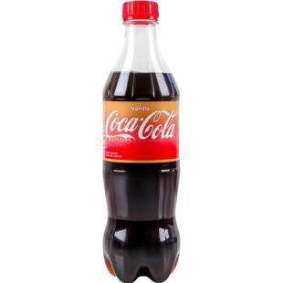 Coca-Cola Vanilla, 0,5 л, Напій газований Кока-Кола Ваніль, ПЕТ