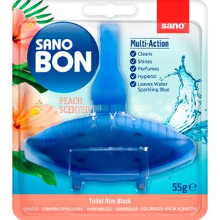 Sano Peach, 55 г, Блок підвісний для унітазу Персик, Сано