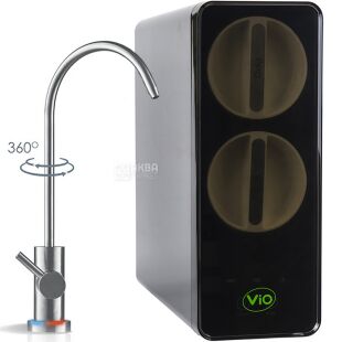 ViO AW-RL03-600G, Прямоточная фильтр-система обратного осмоса для очистки воды, до 1,6 л/мин, черная