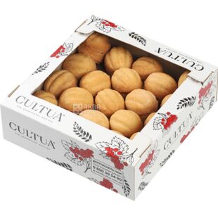 CultUa, 0,5 кг, КультЮа, Печиво пісочне Горішки зі згущеним молоком
