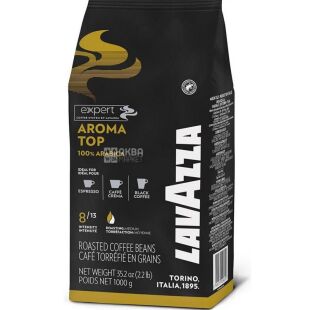 Lavazza Aroma Top, 1 кг, Кава в зернах середнього обсмаження Лавацца, 100% арабіка