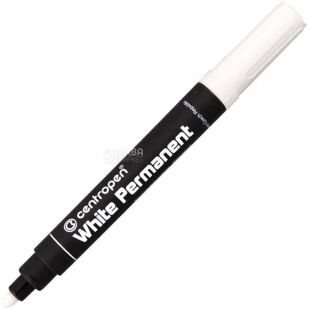 Centropen Permanent, 1 шт., Маркер білий Центропен, перманентний