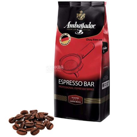 Ambassador Espresso Bar, 1 кг, Кава зернова Амбассадор Еспрессо Бар