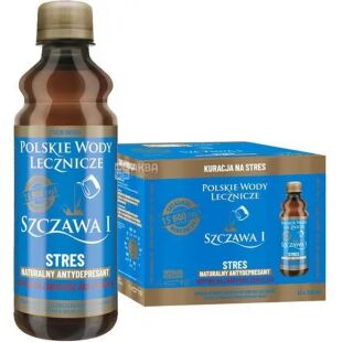 PWL Szczawa I Stres, Упаковка 12 шт. х 0,33 л, Мінеральна лікувальна вода АнтиСтрес, Щава І, ПЕТ