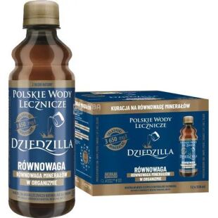 Dziedzilla, Вода Рівновага, мінеральна лікувальна 0,33 л газована, (Джєджілла), Польські мінеральні води