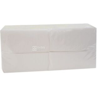 Ruta Professional, 500 шт., Салфетки бумажные Рута, однослойные, белые, 33х33 см