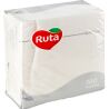 Ruta, 100 шт., Серветки столові Рута, одношарові, білі, 33х33 см